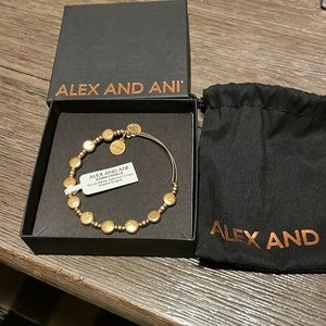 NWT Alex and Ani Bracelet Secret Santa Vintage Beaded Single with pouch
